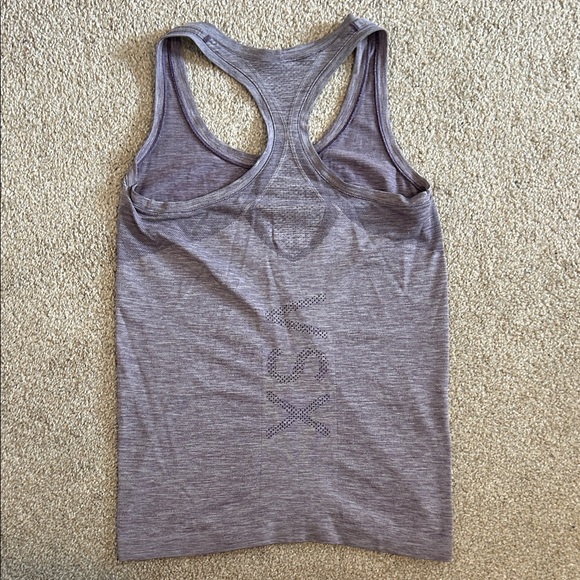 Heathered Purple Racerback Tank Top - Picture 3 of 3